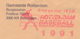 Meter Cover Netherlands 1991 Rotterdam Baseball World Port Tournament 1991 - Other & Unclassified