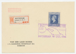 Aangetekend Rotterdam 1946 - Tentoonst. R. Ph. V. - Zonder Classificatie