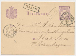 Trein Haltestempel Baarn 1880 - Storia Postale