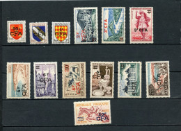 REUNION 307/319  LUXE NEUF SANS CHARNIERE - Unused Stamps