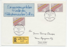Registered Cover / Postmark United Nations Rights Palestinian People - UNO