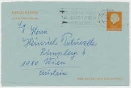 Luchtpostblad G. 24 Amsterdam - Wenen Oostenrijk 1975 - Postwaardestukken