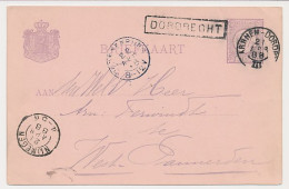 Trein Haltestempel Dordrecht 1888 - Briefe U. Dokumente