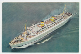 Prentbriefkaart HAL - S.S. Nieuw Amsterdam - Steamers