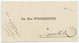 Naamstempel Hasselt 1877 - Brieven En Documenten