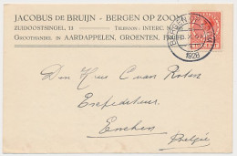Firma Briefkaart Bergen Op Zoom 1928 - Aardappel- Groentenhandel - Ohne Zuordnung