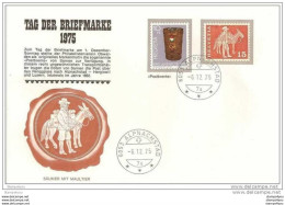 190 - 8 - Enveloppe Suisse Journée Du Timbre 1975 - Oblitération D'Alpnachstad - Marcofilie