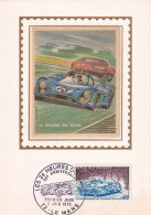 1973  CARTOLINA CON ANNULLO SPECIALE Figurato  E Francobollo Per La 24 ORE DI LE MANS - Automobile