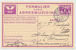 Verhuiskaart G. 10 Laren - Amsterdam 1932 - Postwaardestukken