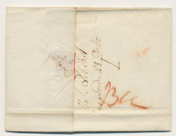 Bergen Op Zoom - Gent Belgie 1787 - Geschreven Krijtmerk Bz - ...-1852 Voorlopers