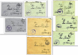 8 Kuverts, Feldpost WWII, Etwa 1940/41 - Feldpost World War II