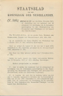 Staatsblad 1911 : Beveiliging Spoorwegbrug Roosendaal Vlissingen - Historische Documenten