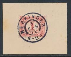 Grootrondstempel Herkingen 1912 - Postal History