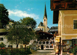 72631524 Kirchberg Tirol Ortspartie Mit Kirche Kirchberg In Tirol - Sonstige & Ohne Zuordnung