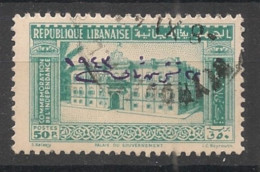 GRAND LIBAN - 1944 - N°YT. 192B - Palais Gouvernemental 50pi Vert-bleu - Oblitéré / Used - Gebraucht