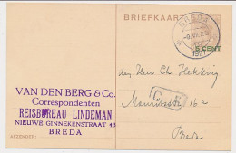 Briefkaart Breda 1927 - Reisbureau Lindeman - Ohne Zuordnung