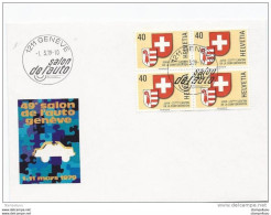 190 - 26 - Enveloppe Avec Oblit Spéciale "Salon De L'Auto 1979 Genève" + Vignette - Postmark Collection