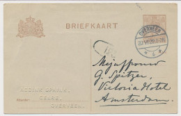 Briefkaart G. 191 Firma Blinddruk Overveen 1922 - Ganzsachen