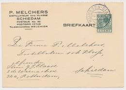 Firma Briefkaart Schiedam 1930 - Distillateur - Unclassified