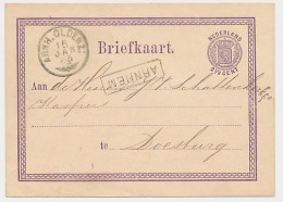 Trein Haltestempel Arnhem 1873 - Lettres & Documents