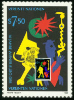 Mk UN Vienna (UNO) Maximum Card 1989 MiNr 95 | Tenth Anniv Of United Nations Vienna International Centre #max-0076 - Tarjetas – Máxima