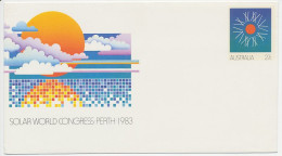 Postal Stationery Australia 1983 Solar World Congress - Sun - Clima & Meteorologia