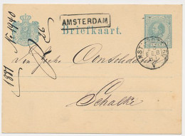 Trein Haltestempel Amsterdam 1881 - Briefe U. Dokumente
