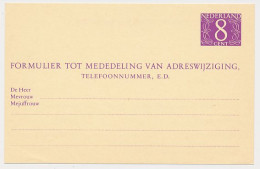 Verhuiskaart G. 32 - Postal Stationery