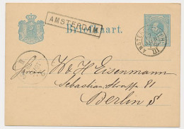 Trein Haltestempel Amsterdam 1878 - Briefe U. Dokumente