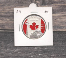 Médaille Souvenirs&Patrimoine :  Juno Beach (couleur Argent) - 2010 - Altri & Non Classificati