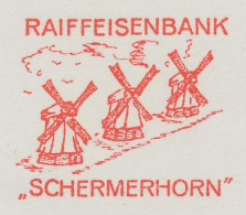 Test Meter Strip The Netherlands 1968 Windmills Schermerhorn - Moulins