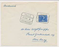 Treinblokstempel : Zwolle - Leeuwarden VII 1950 - Non Classés