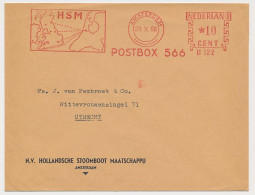 Meter Cover Netherlands 1956 HSM - Dutch Steamship Company - Holland - GB / UK - Ships