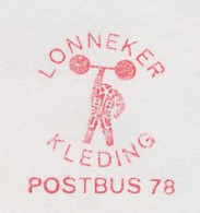 Meter Cover Netherlands 1980 Weightlifter - Lonneker - Autres & Non Classés