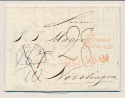 Amsterdam - Nordlingen Duitsland 1828 - Franco Grenzen - ...-1852 Prephilately
