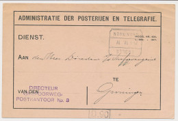 Treinblokstempel : Zwolle - Groningen IV 1918 - Unclassified