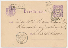 Trein Haltestempel Baarn 1880 - Covers & Documents