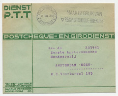 Machinestempel Postgiro Kantoor Den Haag 1936 - Ohne Zuordnung