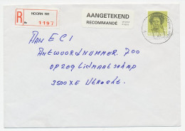 Em. Beatrix Aangetekend Hoorn - Utrecht 1989 - Antw. Nummer - Non Classés