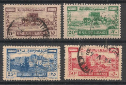 GRAND LIBAN - 1945 - N°YT. 193 à 196 - Série Complète - Oblitéré / Used - Usati