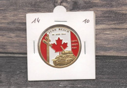 Médaille Souvenirs&Patrimoine :  Juno Beach (couleur Or) - 2010 - Altri & Non Classificati
