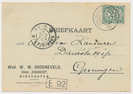 Firma Briefkaart Winschoten 1907 - Hotel Vrijheid - Ohne Zuordnung
