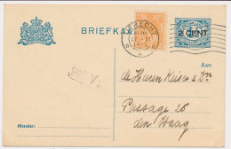 Briefkaart G. 94 A I / Bijfrankering Utrecht - Den Haag 1919 - Ganzsachen