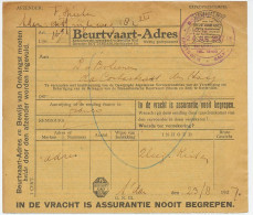 Beurtvaart - Adres Amsterdam - Den Haag 1927 - Unclassified