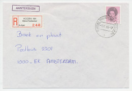 Em. Beatrix Aangetekend Hoorn Rijdend Postkantoor 1986 - Sin Clasificación