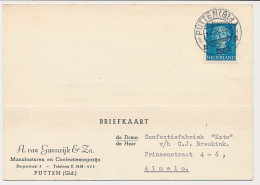 Firma Briefkaart Putten 1952 - Manufacturen - Confectie - Non Classés