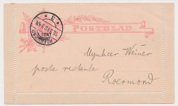 Postblad G. 9 X Locaal Te Roermond 1910 - Poste Restante - Ganzsachen