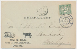 Firma Briefkaart Ovezand 1913 - Rund- En Varkensslagerij - Unclassified