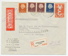 Em. Juliana Aangetekend / Expresse Locaal Te Leeuwarden 1958 - Non Classés