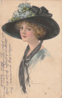 TH3539   --   J. KNOWLES Pinx.  --  LADY WITH HAT  --  1922 - Andere & Zonder Classificatie